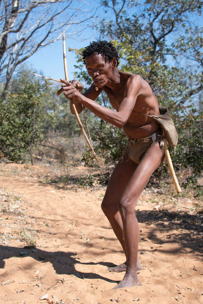!Gao !Naioi who lived the old ways of Kalahari Bushmen, Grashoek, Namibia
